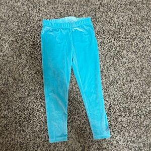 Girls Nike velour style leggings size 6 teal in color